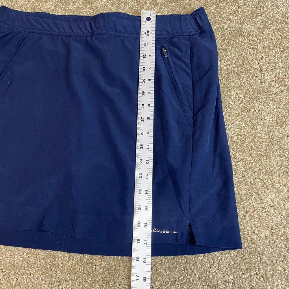Eddie Bauer Soho Athletic Skort Womens Medium Navy Blue Stretch Built In Brief
